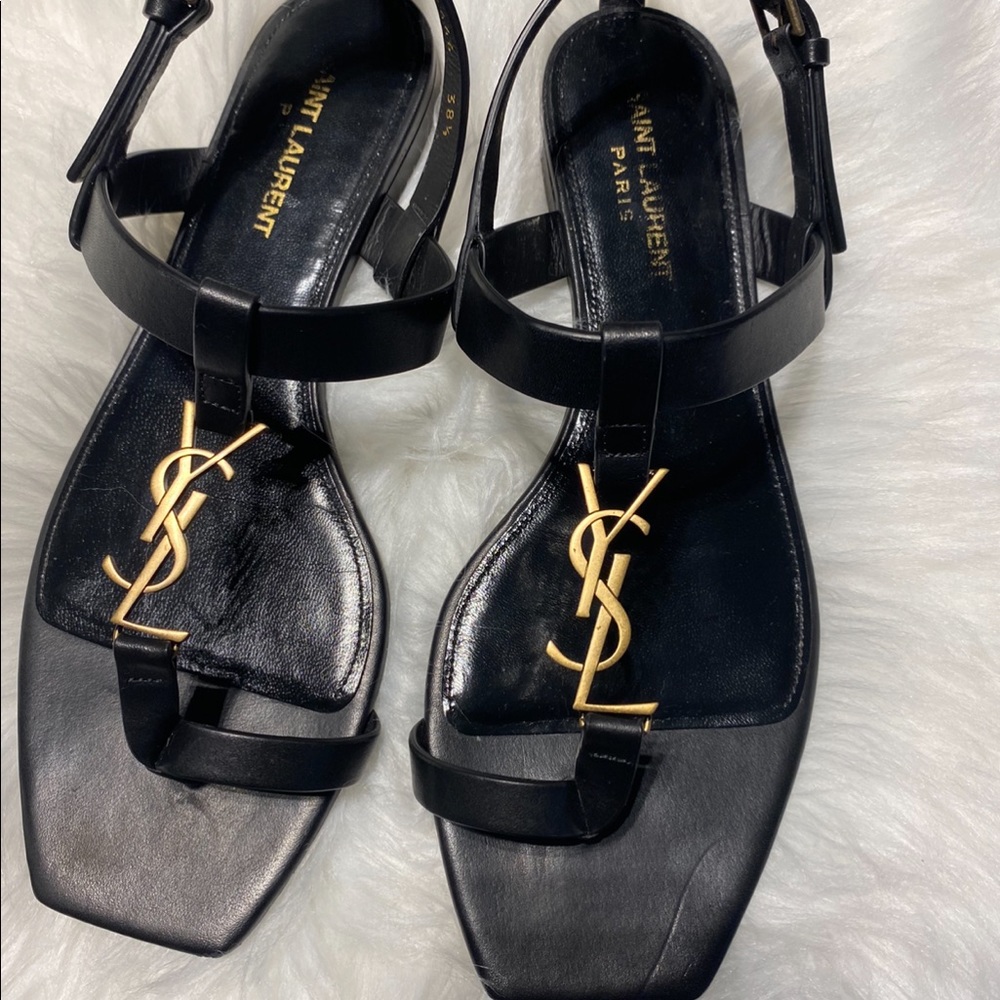 100% Authentic YSL Cassandra Sandals. Gently worn. In great condition.